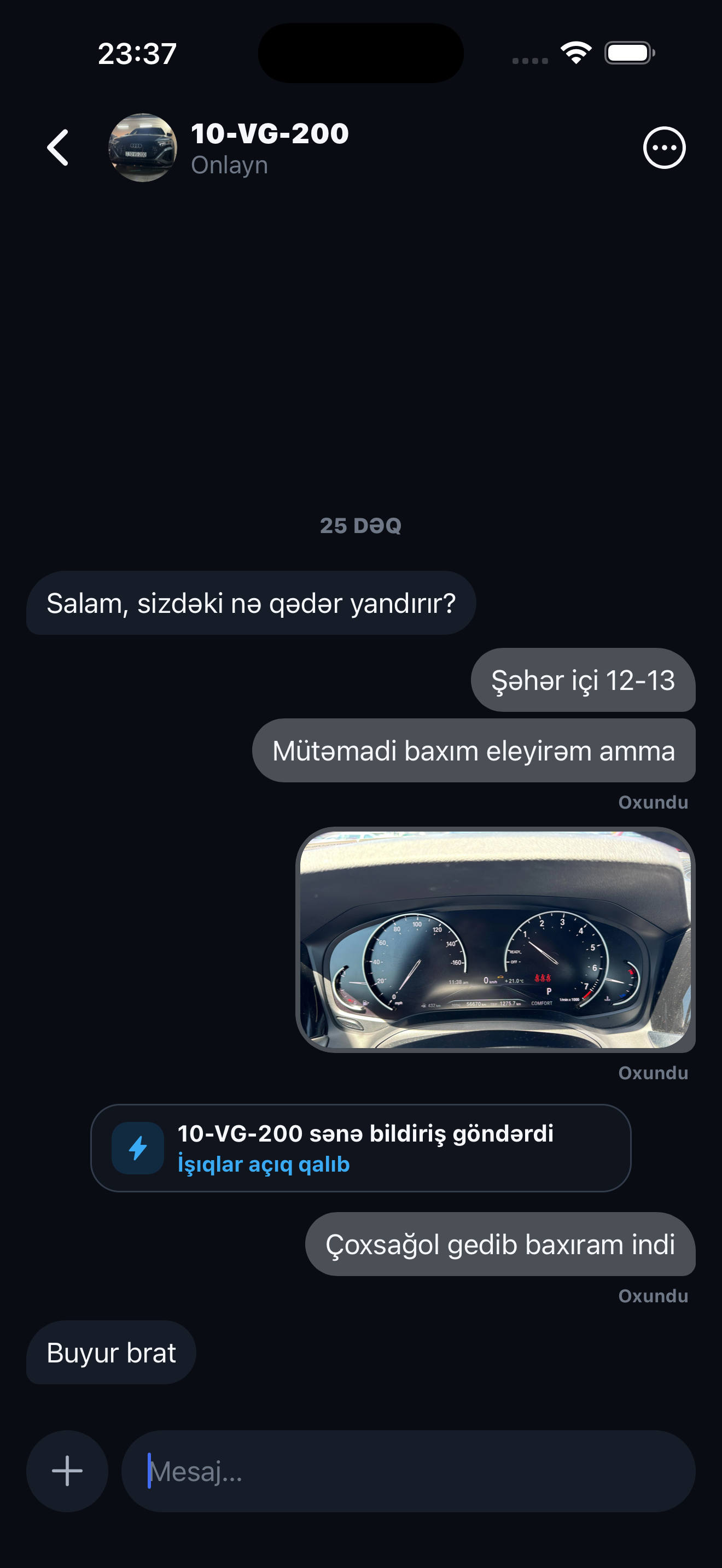 Torq mesajlaşma ekranı